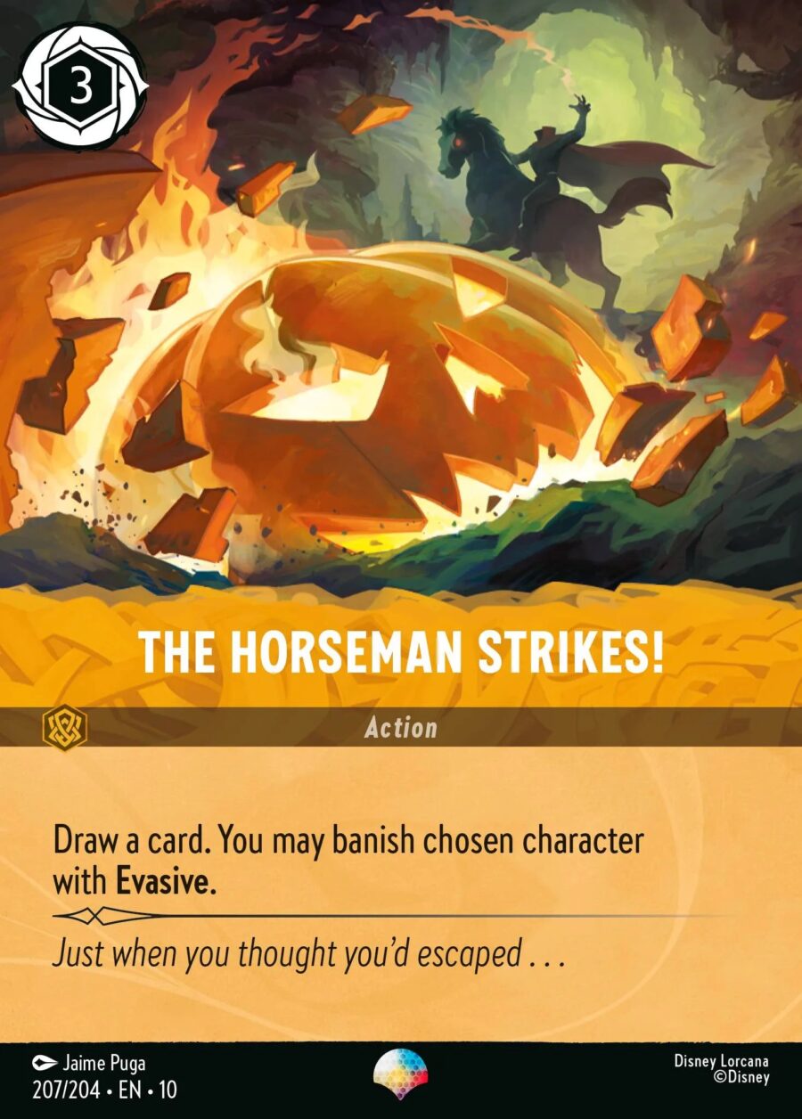 The Horseman Strikes! (010-207) - Set 10: Whispers in the Well - Disney Lorcana Epic