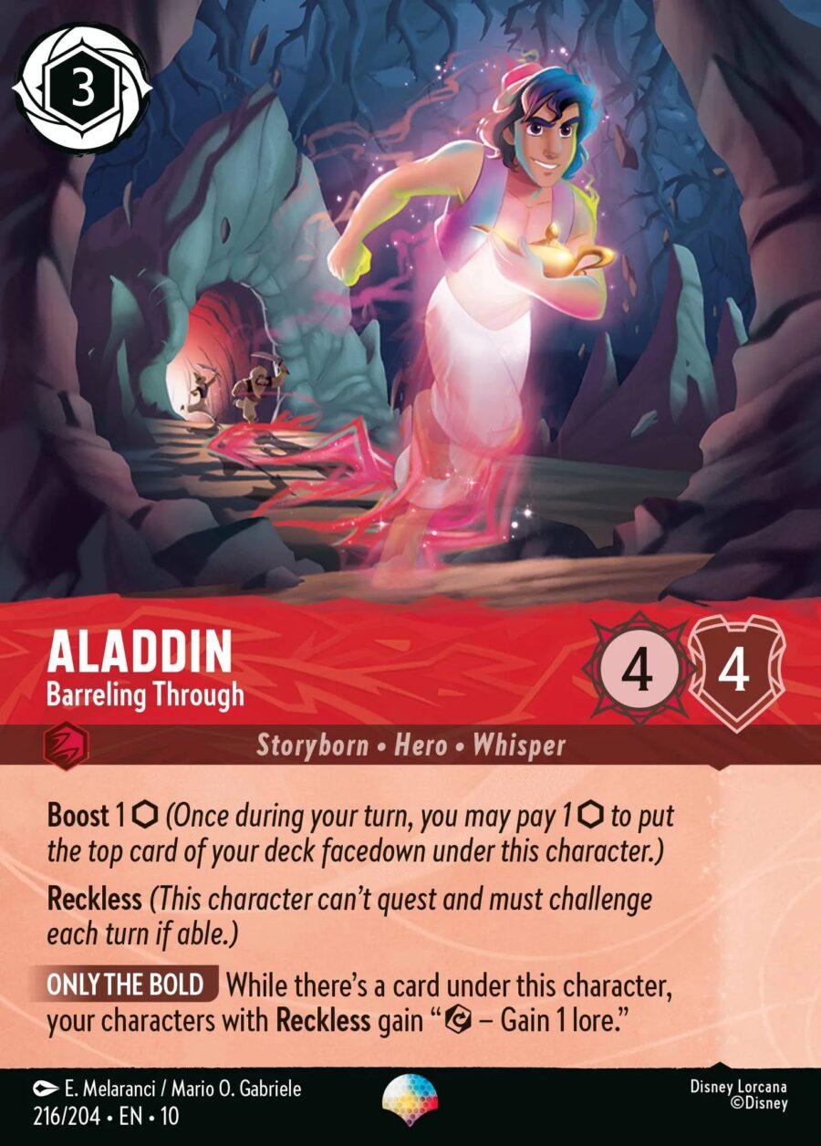 Aladdin - Barreling Through (010-216) - Set 10: Whispers in the Well - Disney Lorcana Epic