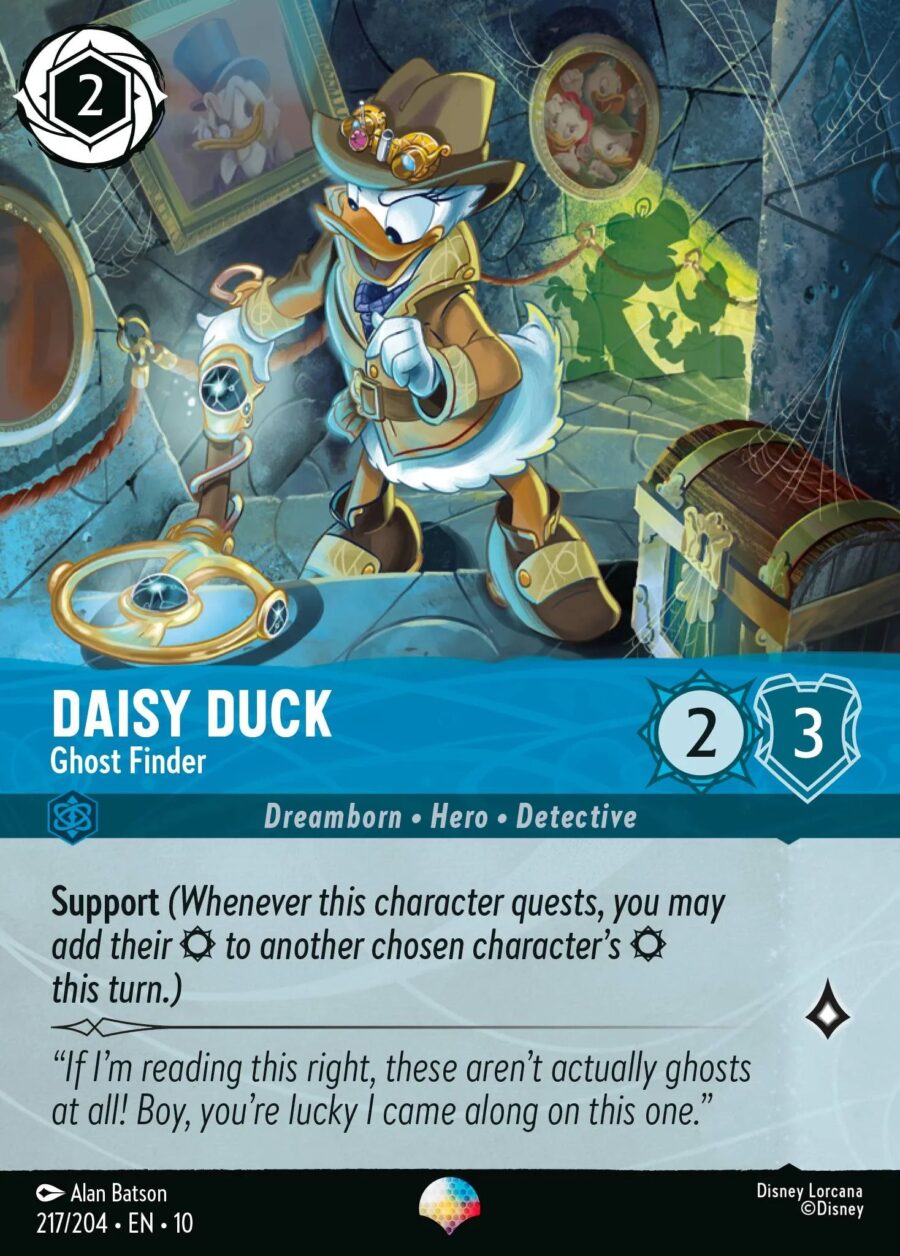 Daisy Duck - Ghost Finder (010-217) - Set 10: Whispers in the Well - Disney Lorcana Epic