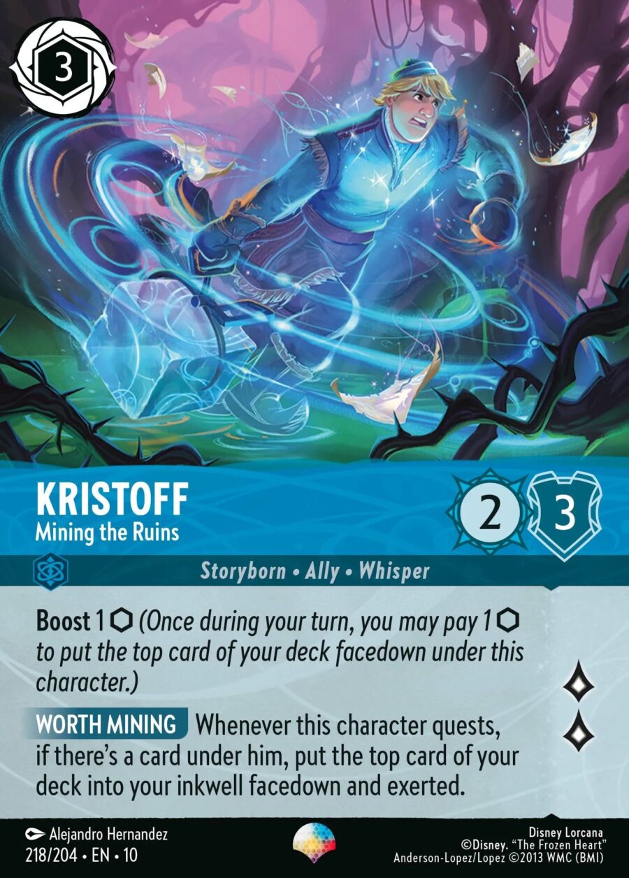 Kristoff - Mining the Ruins (010-218) - Set 10: Whispers in the Well - Disney Lorcana Epic