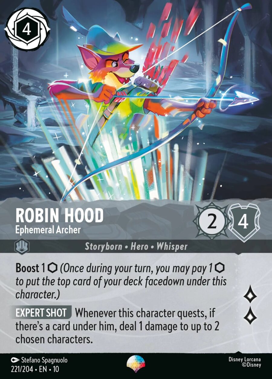 Robin Hood - Ephemeral Archer (010-221) - Set 10: Whispers in the Well - Disney Lorcana Epic