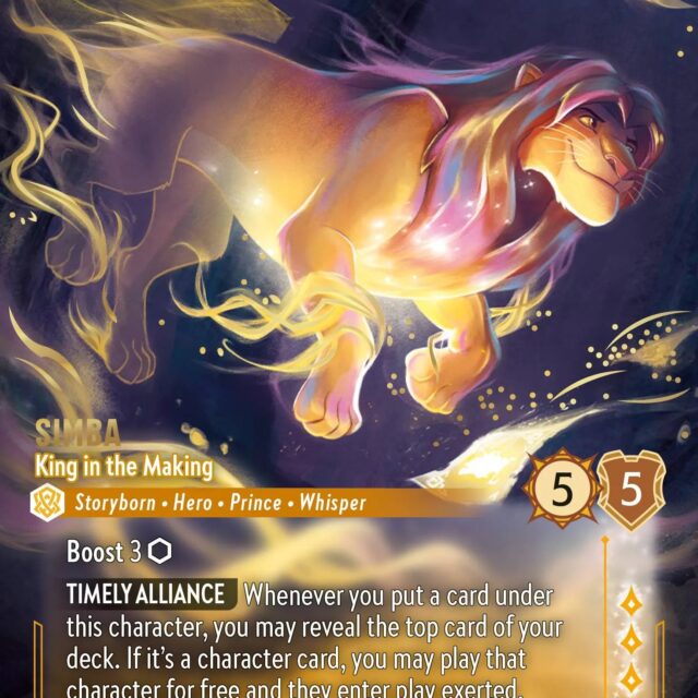Simba - King in the Making (010-224) - Set 10: Whispers in the Well - Disney Lorcana Enchanted