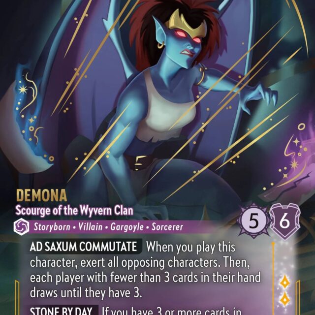 Demona - Scourge of the Wyvern Clan (010-227) - Set 10: Whispers in the Well - Disney Lorcana Enchanted