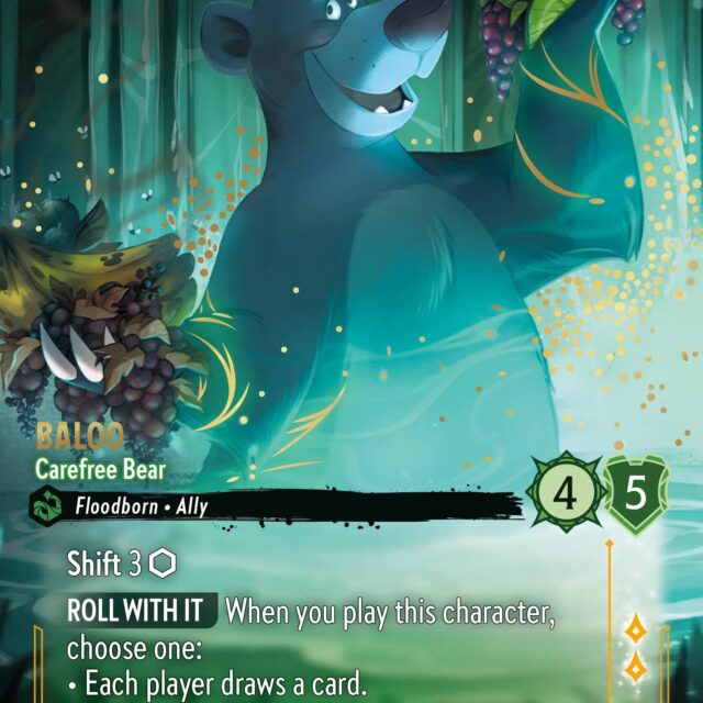 Baloo - Carefree Bear (010-230) - Set 10: Whispers in the Well - Disney Lorcana Enchanted