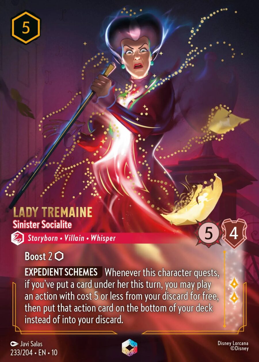Lady Tremaine - Sinister Socialite (010-233) - Set 10: Whispers in the Well - Disney Lorcana Enchanted