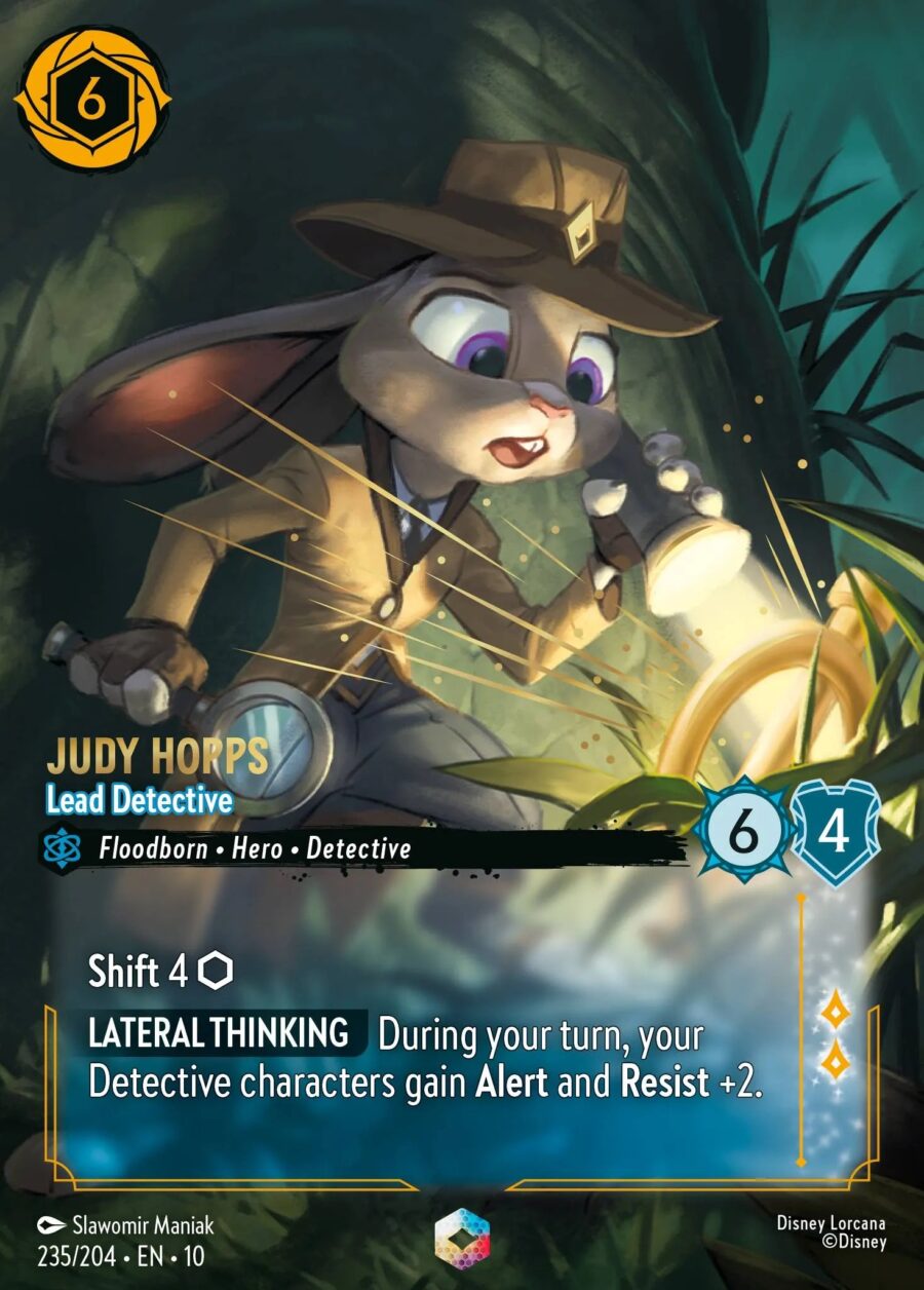 Judy Hopps - Lead Detective (010-235) - Set 10: Whispers in the Well - Disney Lorcana Enchanted
