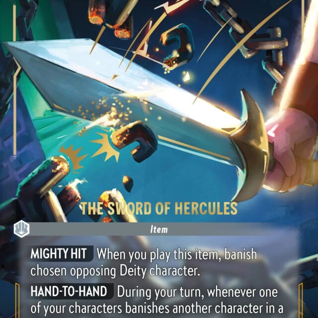 The Sword of Hercules (010-240) - Set 10: Whispers in the Well - Disney Lorcana Enchanted