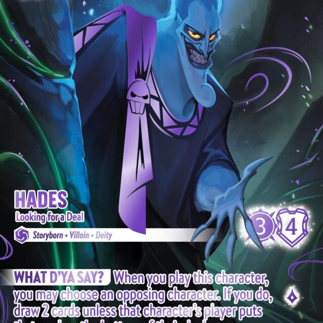 Hades - Looking for a Deal (010-242) - Set 10: Whispers in the Well - Disney Lorcana Iconic