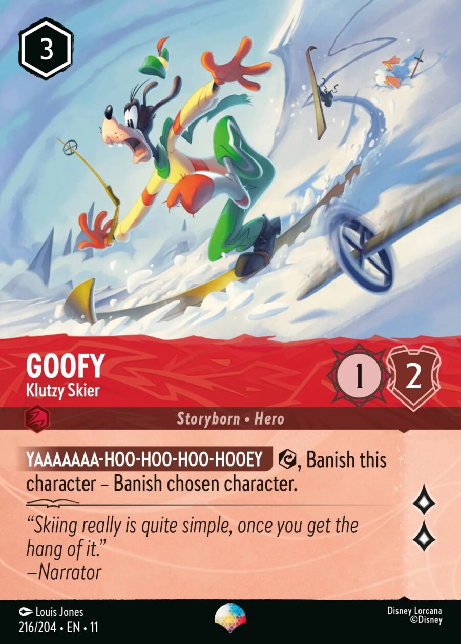 Goofy - Klutzy Skier (011-216) - Set 11: Winterspell - Disney Lorcana Epic