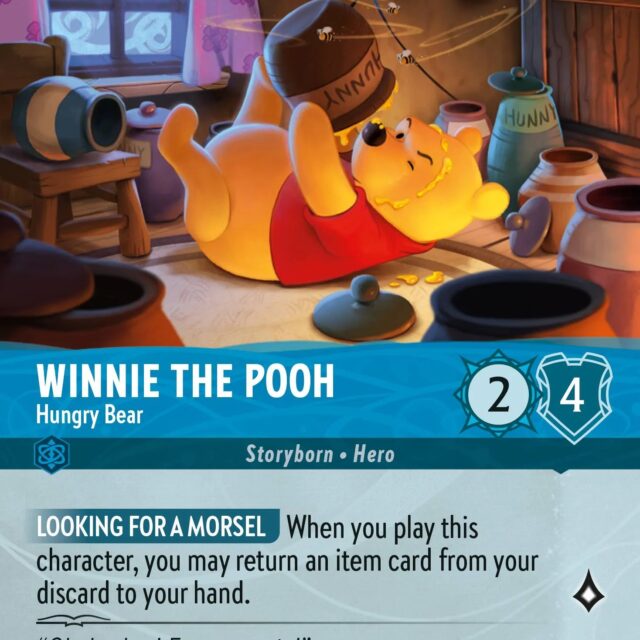 Winnie the Pooh - Hungry Bear (011-217) - Set 11: Winterspell - Disney Lorcana Epic