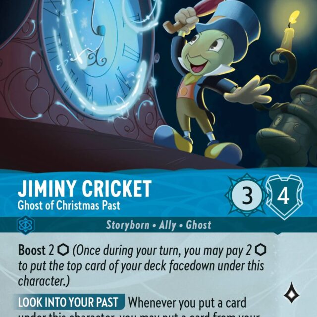 Jiminy Cricket - Ghost of Christmas Past (011-218) - Set 11: Winterspell - Disney Lorcana Epic