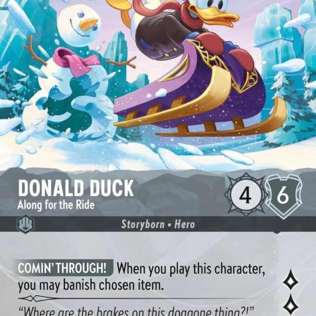 Donald Duck - Along for the Ride (011-220) - Set 11: Winterspell - Disney Lorcana Epic