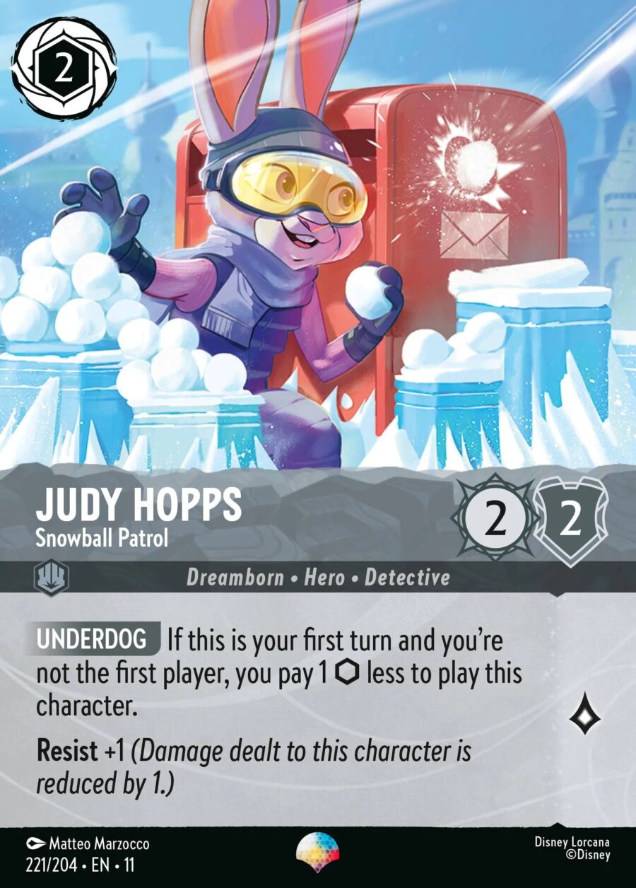 Judy Hopps - Snowball Patrol (011-221) - Set 11: Winterspell - Disney Lorcana Epic