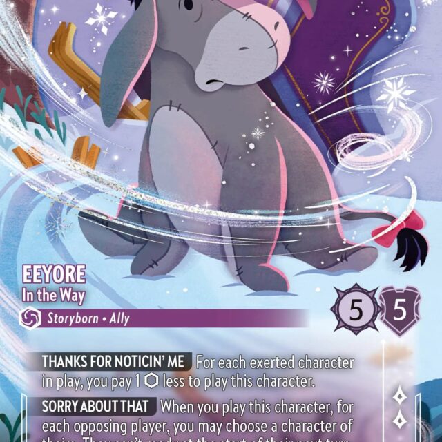 Eeyore - In the Way (011-226) - Set 11: Winterspell - Disney Lorcana Enchanted