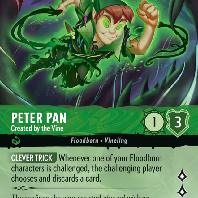 Peter Pan - Created by the Vine (013-216) - Set 13: Attack of the Vine! - Disney Lorcana Epic
