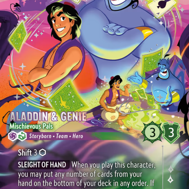 Aladdin & Genie - Mischievous Pals (013-232) - Set 13: Attack of the Vine! - Disney Lorcana Enchanted