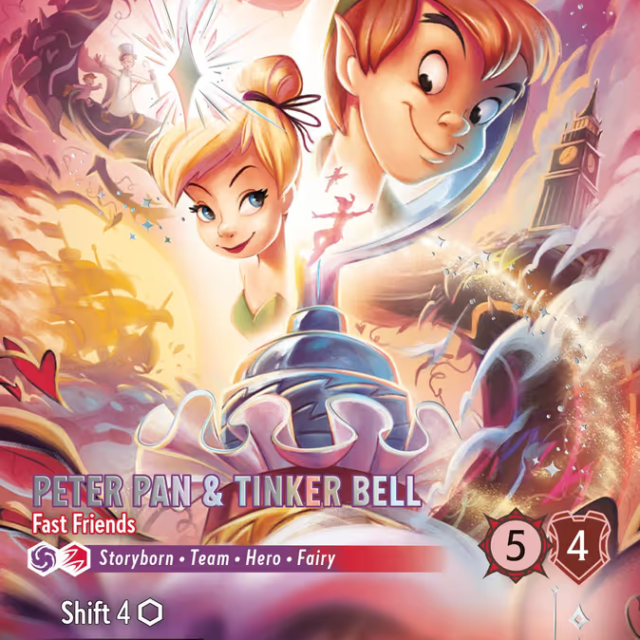 Peter Pan & Tinker Bell - Fast Friends (013-233) - Set 13: Attack of the Vine! - Disney Lorcana Enchanted