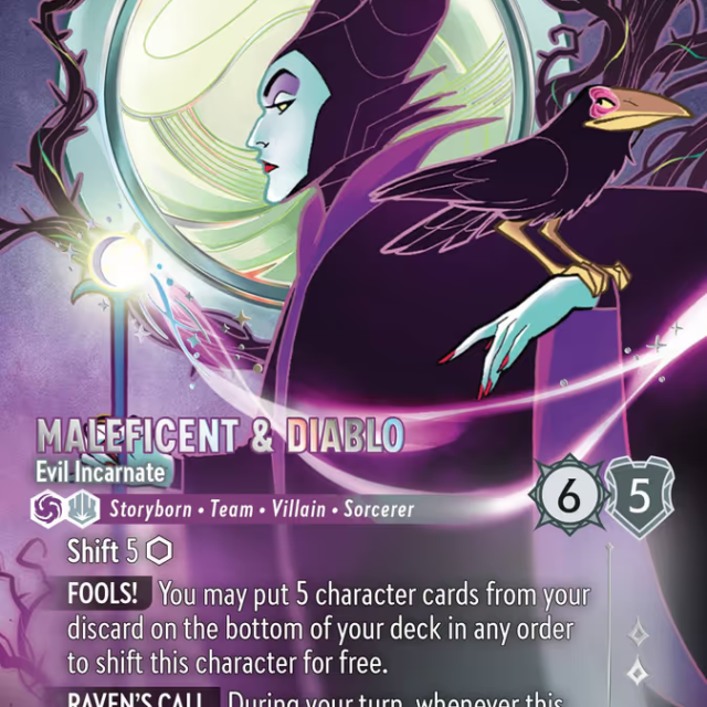 Maleficent & Diablo - Evil Incarnate (013-235) - Set 13: Attack of the Vine! - Disney Lorcana Enchanted