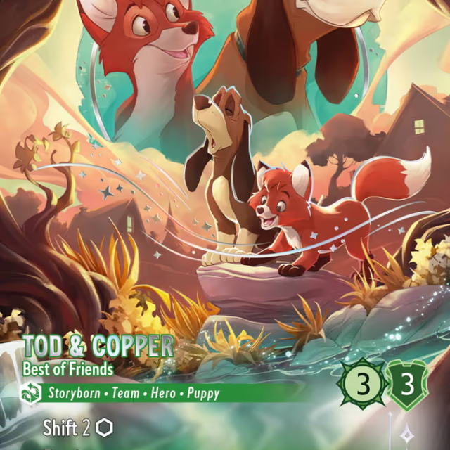 Tod & Copper - Best of Friends (013-236) - Set 13: Attack of the Vine! - Disney Lorcana Enchanted