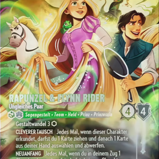 Rapunzel & Flynn Rider - Unlikely Pair (013-239) - Set 13: Attack of the Vine! - Disney Lorcana Enchanted