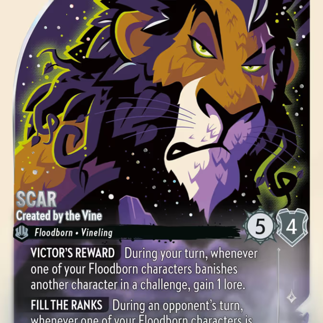 Scar - Created by the Vine (013-243) - Set 13: Attack of the Vine! - Disney Lorcana Enchanted
