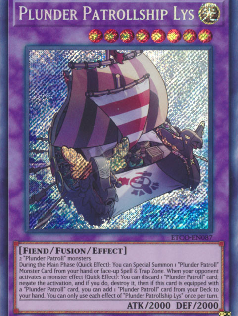 Plunder Patrollship Lys [ETCO-EN087] Secret Rare