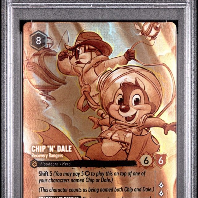 Disney Lorcana TCG - Chip 'N' Dale Recovery Rangers - 205/204 - Enchanted - PSA Graded 10