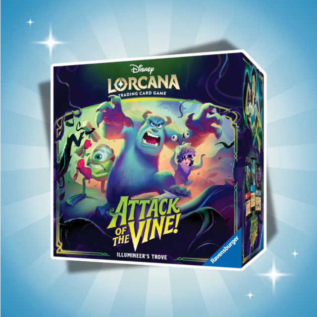 Disney Lorcana Attack of the Vine Illumineer's Trove Englisch – 8 Booster, Zubehör & Aufbewahrungsbox