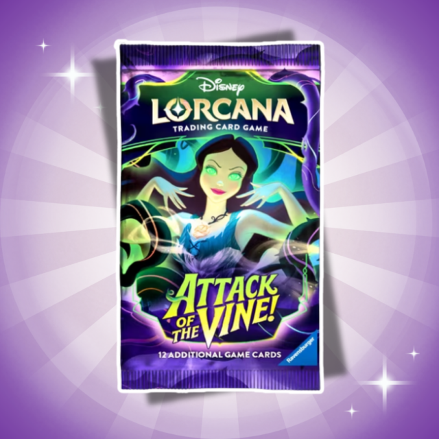 1x Disney Lorcana Set 13 Attack of the Vine! Booster Englisch – 1 Boosterpack mit 12 Karten