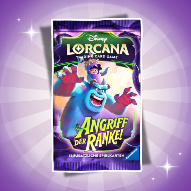 1x Disney Lorcana Set 13 Angriff der Ranke! Booster Deutsch – 1 Boosterpack mit 12 Karten