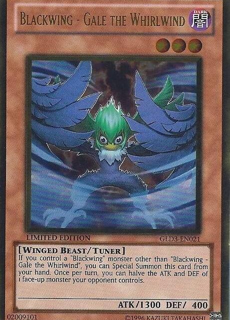 Blackwing - Gale the Whirlwind [GLD3-EN021] Gold Rare