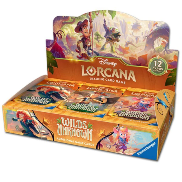 Disney Lorcana TCG – Wilds Unknown Booster Display ENGLISCH | 24 Booster Packs