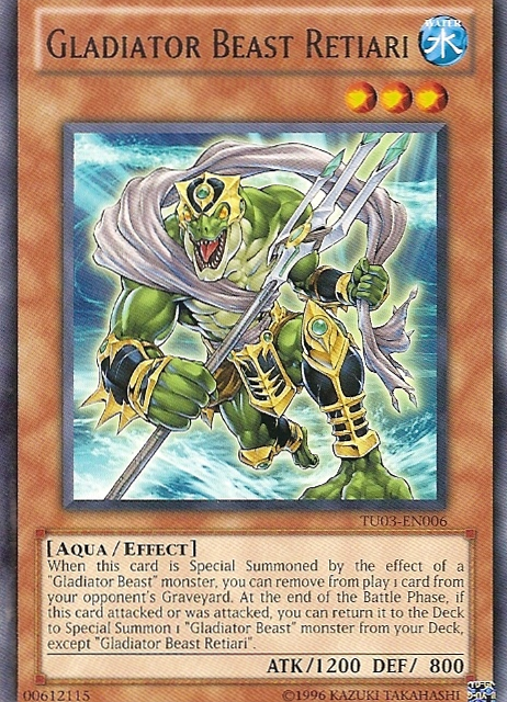 Gladiator Beast Retiari [TU03-EN006] Rare