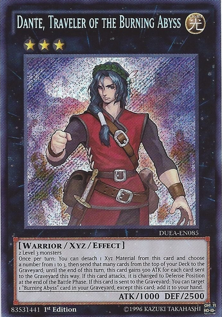 Dante, Traveler of the Burning Abyss [DUEA-EN085] Secret Rare