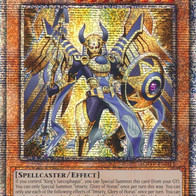 Imsety, Glory of Horus (Quarter Century Secret Rare) [AGOV-EN011] Quarter Century Secret Rare