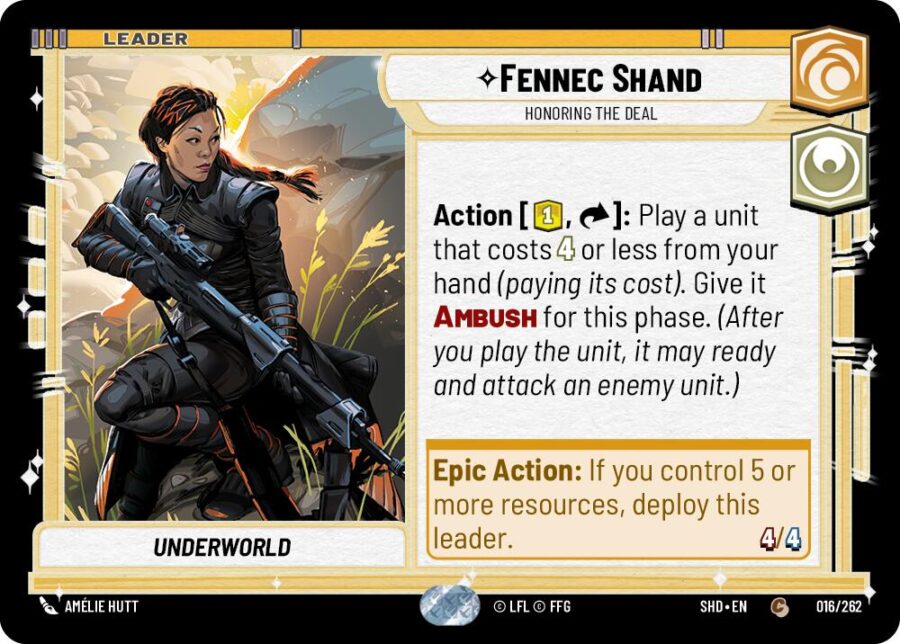 Fennec Shand - Honoring the Deal (016/262) (016/262) [Shadows of the Galaxy]
