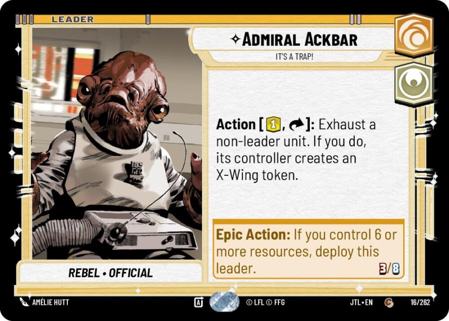 Admiral Ackbar - It's A Trap! (016/262) (016/257) [Jump to Lightspeed]