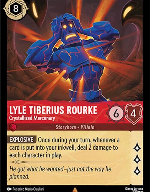 Lyle Tiberius Rourke - Crystallized Mercenary (140/204) [Archazia's Island]
