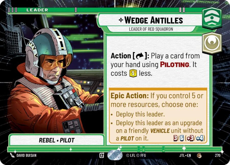 Wedge Antilles - Leader of Red Squadron (270) (Hyperspace) (270) [Jump to Lightspeed]