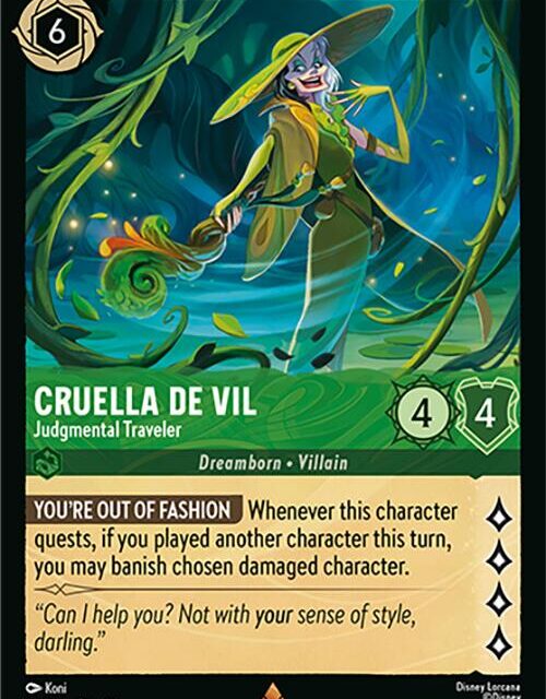 Cruella De Vil - Judgmental Traveler (92/204) [Wilds Unknown]