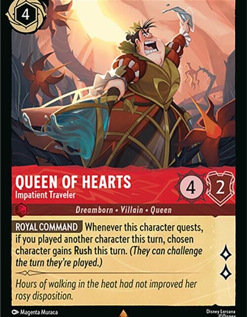 Queen of Hearts - Impatient Traveler (122/204) [Wilds Unknown]