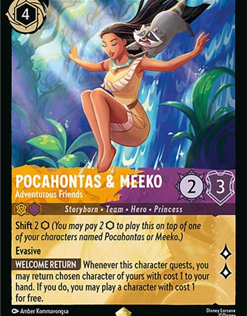 Pocahontas & Meeko - Adventurous Friends (27/207) [Attack of the Vine!]