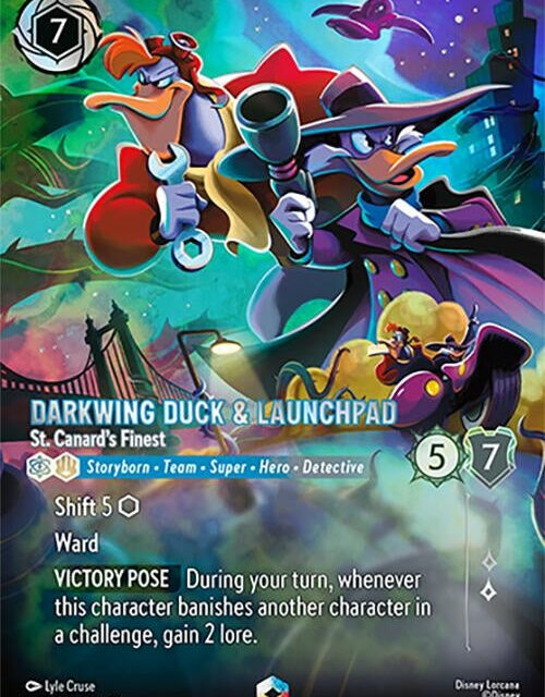 Darkwing Duck & Launchpad - St. Canard's Finest (Enchanted) (242/207) (13)