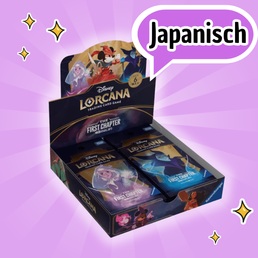 Disney Lorcana First Chapter Display – Japanische Version | Sammelkartenspiel für Fans & Sammler