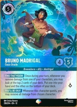 Bruno Madrigal - Oasis Oracle (012-218) - Set 12: Wilds Unknown - Disney Lorcana Epic