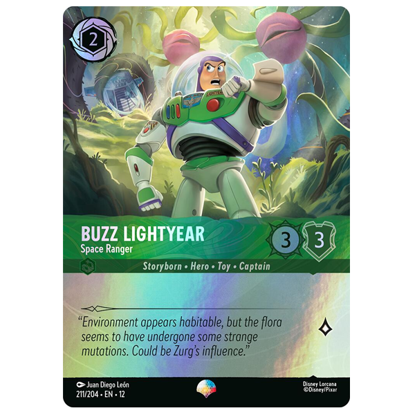 Disney Lorcana TCG - Buzz Lightyear Space Ranger - 211/204 - Epic