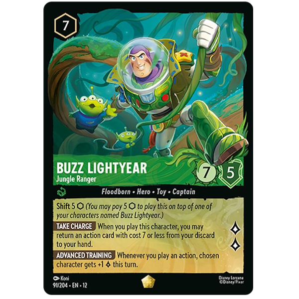 Disney Lorcana TCG - Buzz Lightyear Jungle Ranger - 91/204