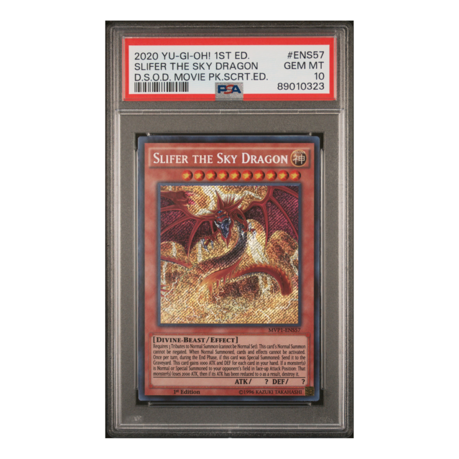2020 YU-GI-OH! THE DARK SIDE OF DIMENSIONS MOVIE PACK SECRET EDITION #ENS57 SLIFER THE SKY DRAGON D.S.O.D. MOVIE PK.SCRT.ED.