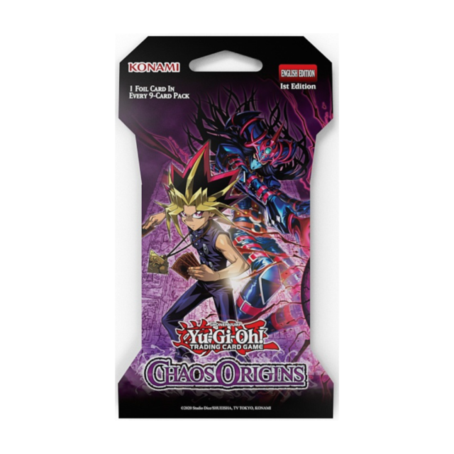 Yugioh Chaos Origins 1st Edition Sleeved Booster Pack