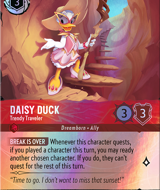 Daisy Duck - Trendy Traveler (012-216) - Set 12: Wilds Unknown - Disney Lorcana Epic